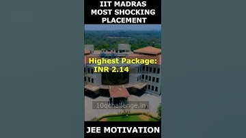 🤑Unbelievable IIT Placements🔥IIT Madras Placements 2022 Report😯 JEE motivation #shorts #iitjee