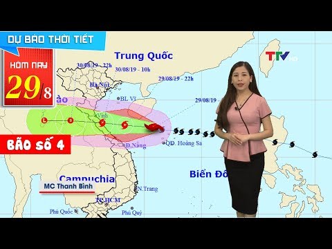 Video Sáng mai (30/8), bão số 4 đổ bộ miền Trung từ Nghệ An... - youtube
