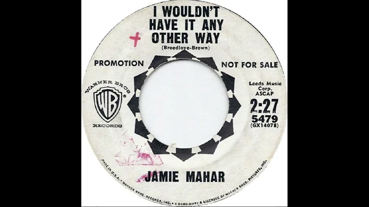 Jamie Maher - I Wouldn't Want It Any Other Way  (1...