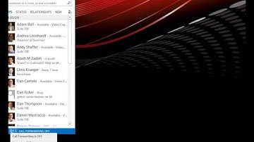Microsoft Lync 2013 - How to Set up Simultaneous Ring or Call Forwarding