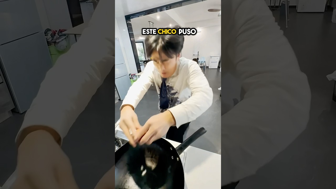 este hombre cocinó el huevo y lo limpió al mismo tiempo 😳