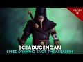 Eivor the Assassin Costume Concept - Speed Drawing