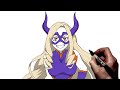 How To Draw Mount Lady | Step By Step | My Hero Academia