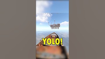 Solo countering Duo on Large Oil Rig in Rust #shorts (Rust pvp)