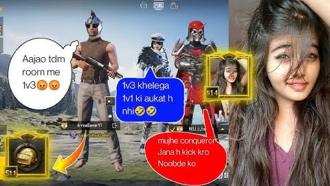 Random 3 players call me Noob / challenge for 1vs 3 TDM room (part - 37)