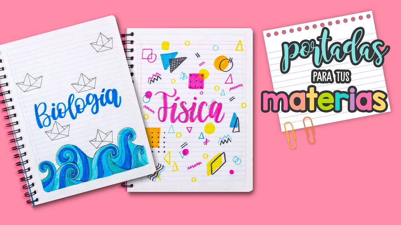 Haz PORTADAS BONITAS y FACILES para tus materias - REGRESO A CLASES -  thptnganamst.edu.vn