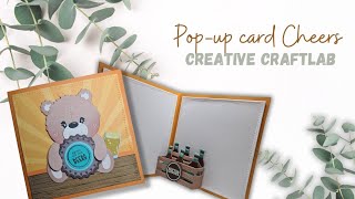 Pop-up kaart Cheers Creative Craftlab CCL-FR-CD815 & CCL-FR-CD816