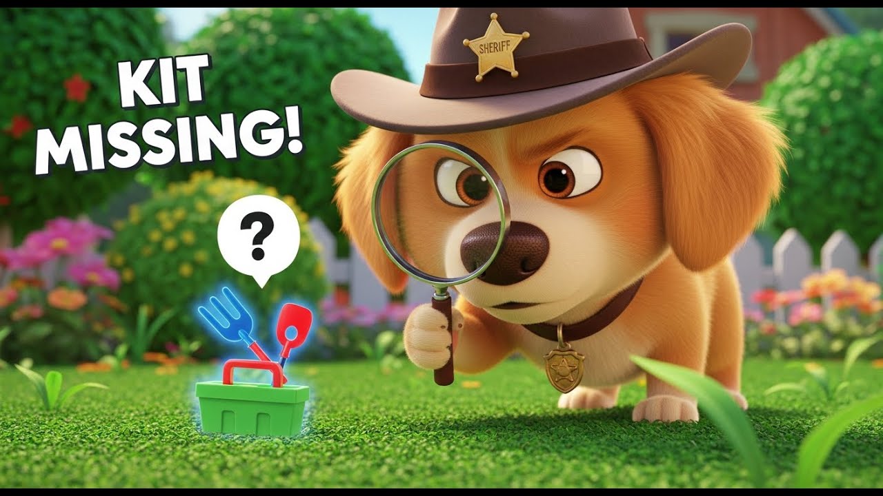 Sheriff Puppy Bobo Solves The Case:Valuable Gardening Tool Kit Missing!A Paws-itively Great Mystery!