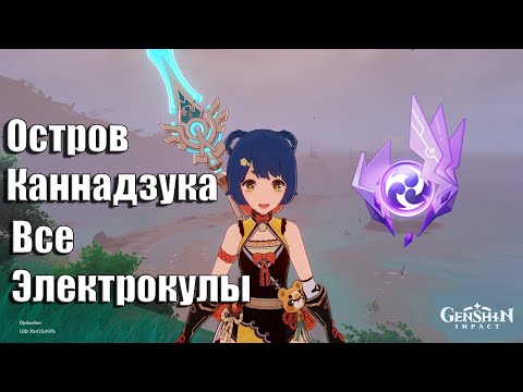 Все Электрокулы На Острове Каннадзука | Остров Каннадзука На 100 | Genshin Impact 2.0