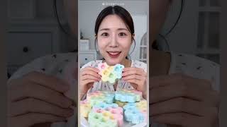 AI Colorful Ice Eating ASMR 🌈🧊