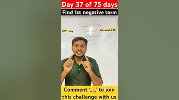 37th shorttrick which term of the AP 53,48,43,…. Is first negative term class 10 AP tricks #shorts