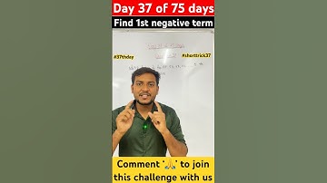 37th shorttrick which term of the AP 53,48,43,…. Is first negative term class 10 AP tricks #shorts