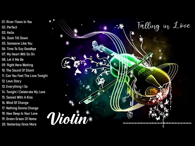 Beautiful Romantic Violin love songs Instrumental ♫ Most Old Beautiful Love Songs 70's 80's 90's class=