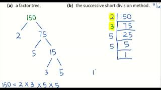 2023 1E Prime Factorisation 1 - Factor Tree & Ladder Method
