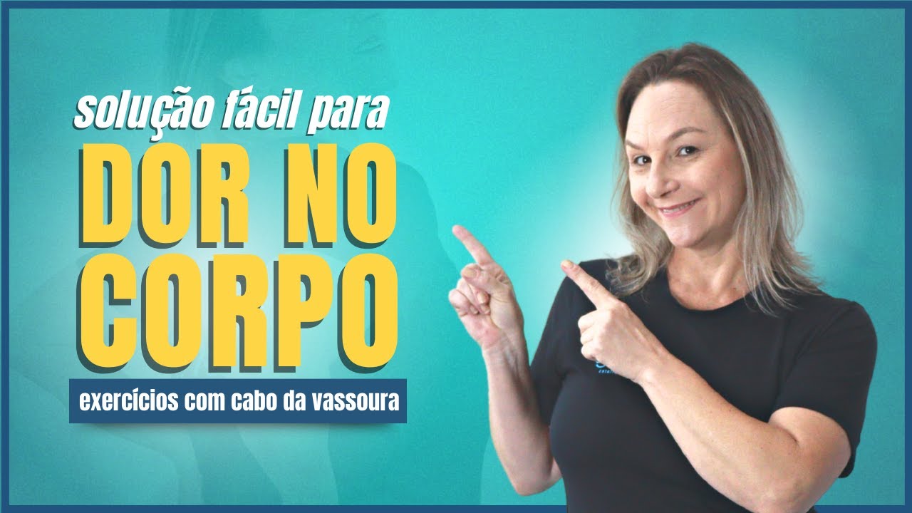 ✅SOLUÇÃO PARA SUAS DORES NO CORPO | PILATES EM CASA Com Cabo De Vassoura
