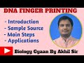 #DNA FINGER PRINTING#DNA PROFILING#biologygyaanbyakhilsir🙏🚩