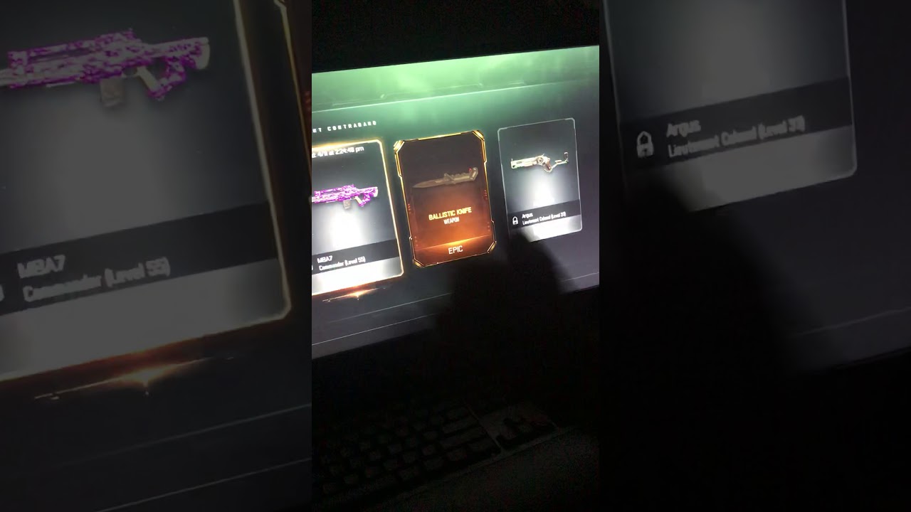 Black Ops 3 Ballistic Knife from Common Loot Crate