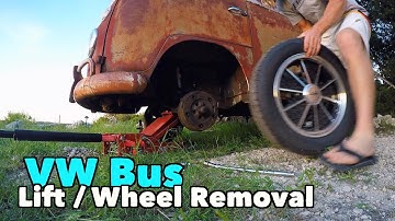 VW BUS - Front End Lifting / Wheel Removal | MicBergsma