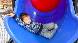 Toddler Tantrum On Slide