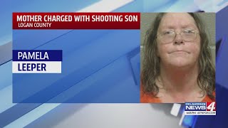 Logan County mother accused of shooting son