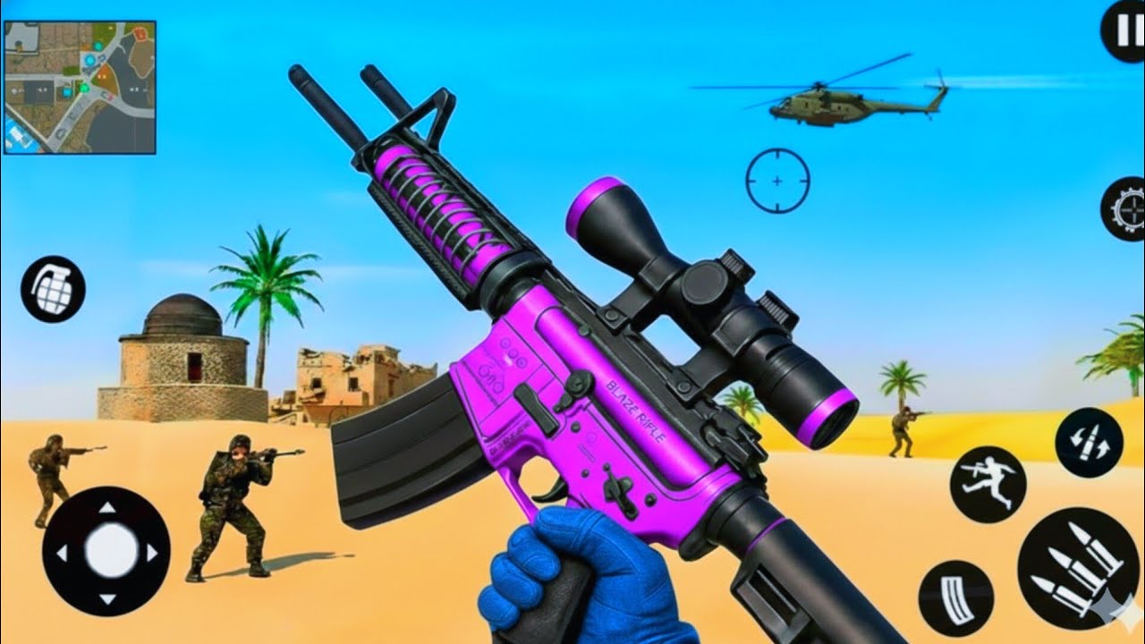 FPS Robot Shooter Strike Anti-Terrorist Shooting🚁🪂 New 