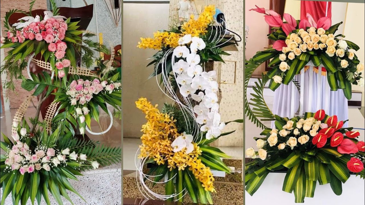 most beautiful fresh flower church decoration ideas YouTube