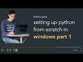 Installing python on windows