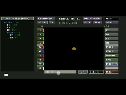 How to make a design|| easy|| Simple Turtle Logo