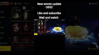 New emote update OB52 #shorts #freefireshorts