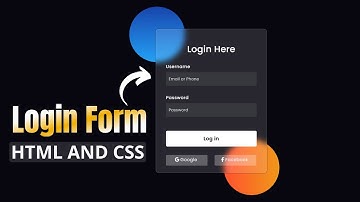 Login Form HTML CSS - Advanced Login Form Styles with HTML and CSS
