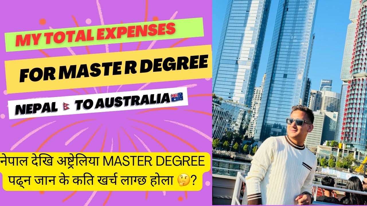 Total Expenses for My Master's Degree in Australia 🇦🇺From Nepal||Master of Civil Engineering in 🇦🇺