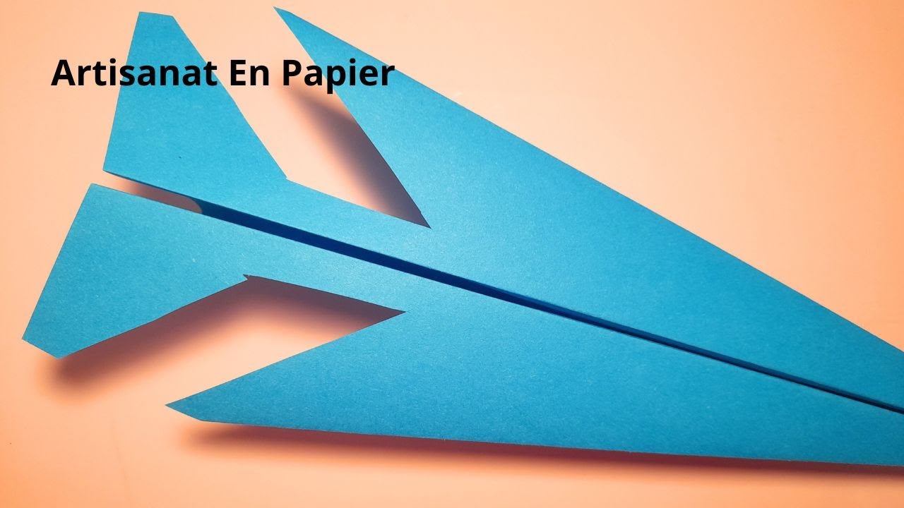Avion en Papier Qui Vole Bien Facile 2023 - Artisanat En Papier - YouTube