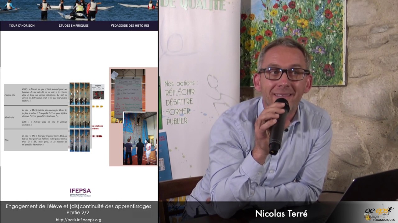 Nicolas Terré : Bistrot pédagogique sur l’engagement de l'élève en EPS – Partie 6/6