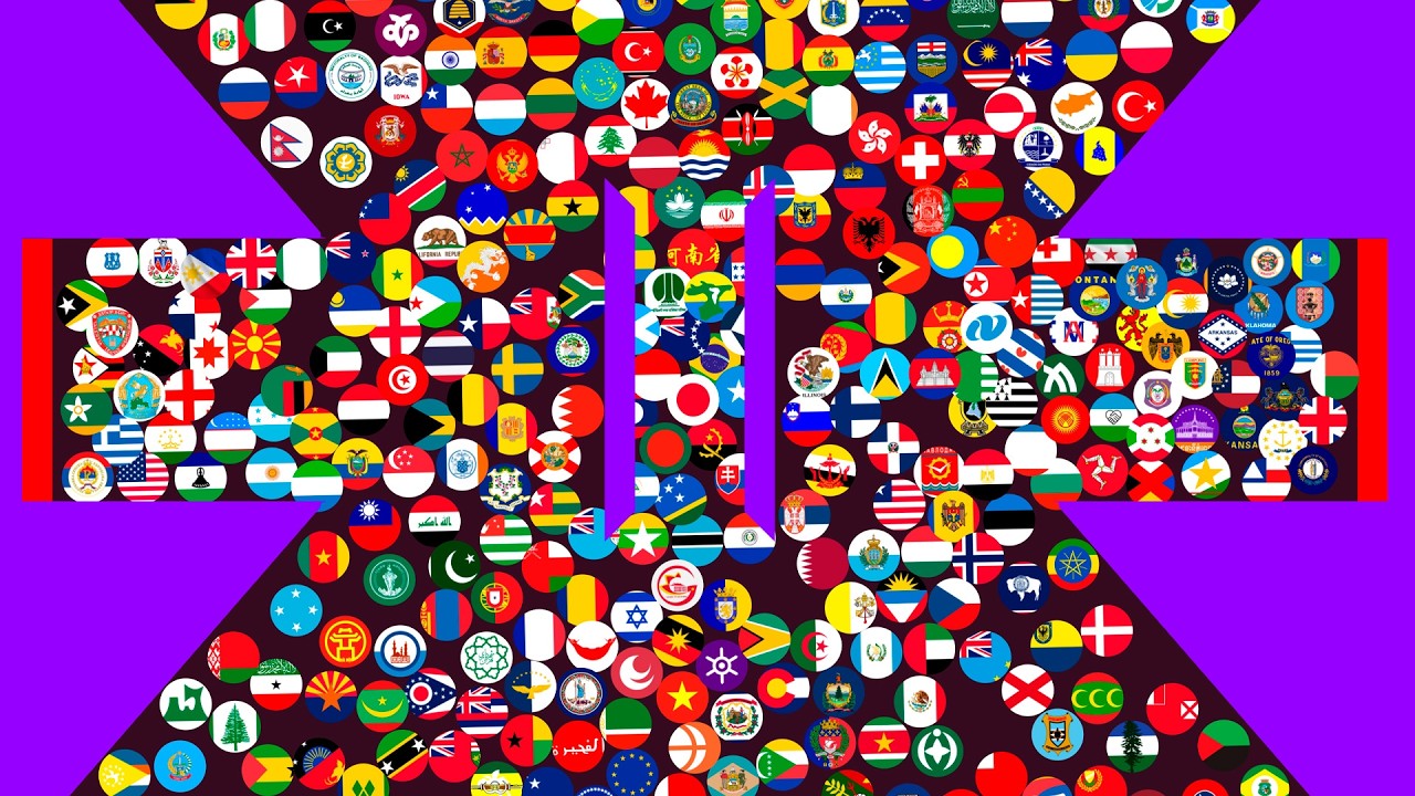 Upgraded Countries Marble Race in Algodoo