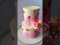 this beautifull cake is better cream fanishing and colour is pink and purple it's looks ultimate