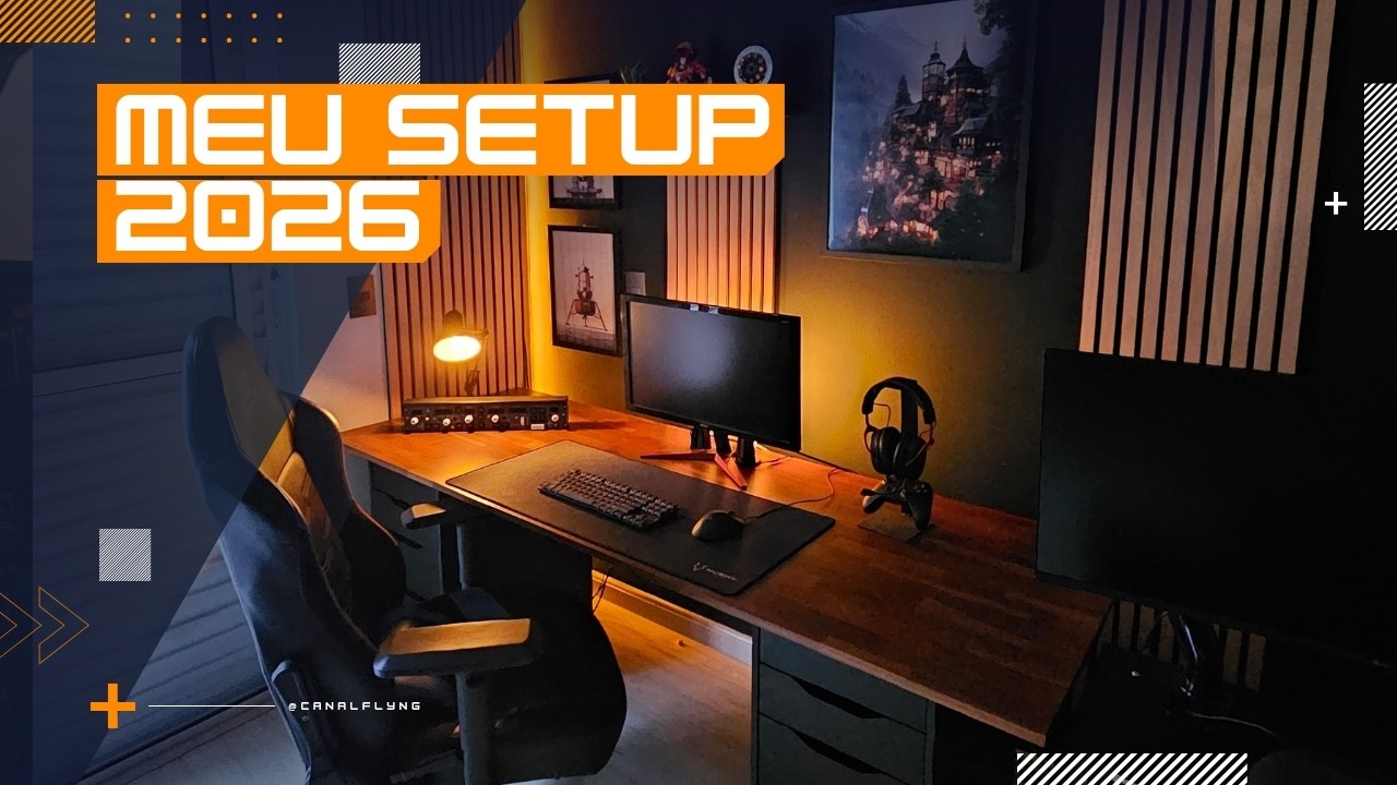 Novo setup 2026 com pc da nasa!