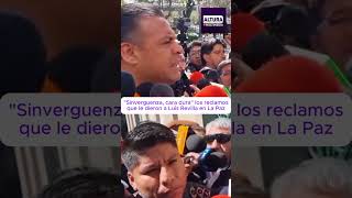 REVILLA ENTRE INSULTOS Y RESPALDOS EN LA PAZ