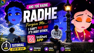 Instagram Trending Radha Krishna Video Editing in InShot App 🔥| Telugu Tutorial (1 Minute) screenshot 4