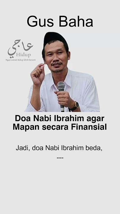 Doa Nabi Ibrahim agar Mapan secara Finansial-NgajiHidup123 #gusbaha #ngajihidup123 #nabiibrahim #doa