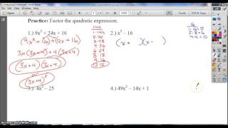 Chapter 5 2 Part 3 Sands Algebra 2 CP