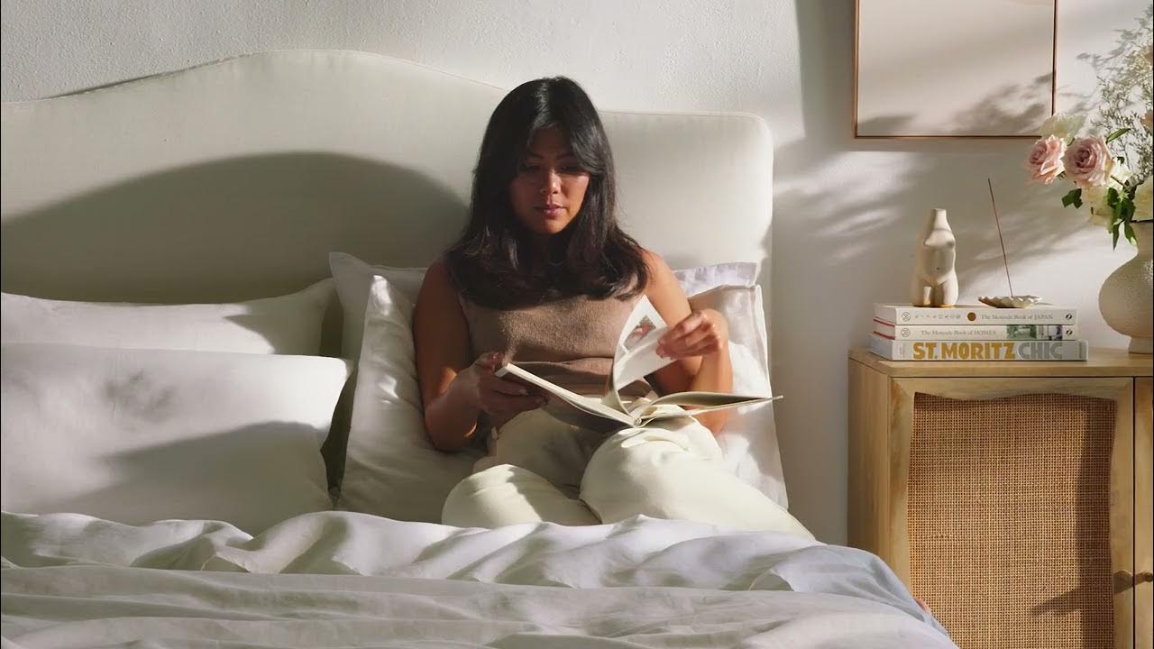 Bed Threads Furniture Classic Linen Bedhead YouTube