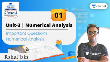 12:00 PM | Sankalpa | CSIR June 2021 | Maths by Rahul Jain | Important Questions Numerical Analysis