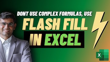Flash Fill In Excel ⚡⚡⚡| No Need Of Complex Formulas 🔥🔥