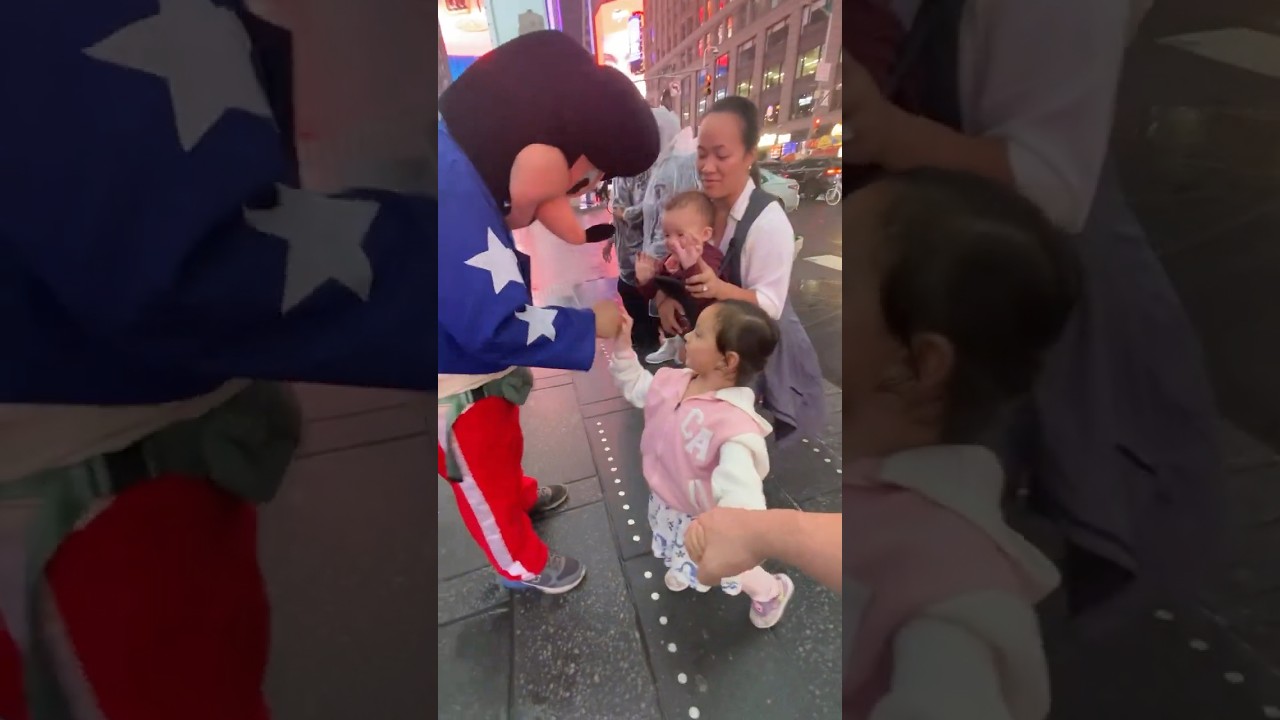 Times Square NYC - Getting swarmed by Disney Characters. 2024