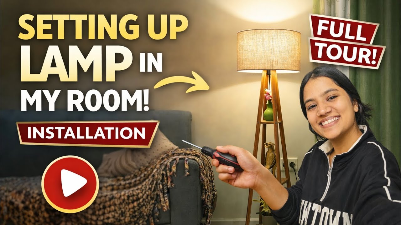 💡 Small changes can make a BIG difference in your space! Easy lamp installation process🤘🏻