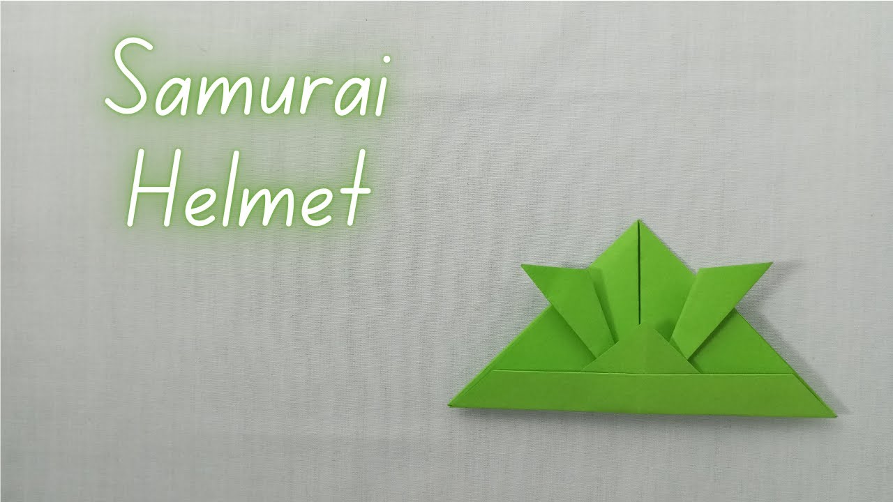 How To Make Easy Origami Samurai Helmet - YouTube