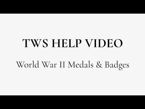 TWS Help Guide   World War II Navy Medals& Badges