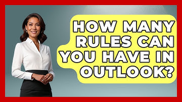 How Many Rules Can You Have In Outlook? - TheEmailToolbox.com