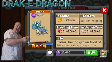 How to get the DRAK-E-DRAGON #dragonvale #dragongamer #zdog0424 #deca #drak-e-dragon