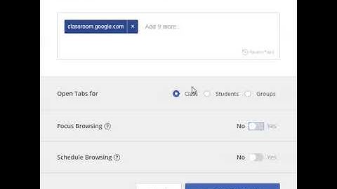 Schedule Focused Browsing Sessions on Hapara